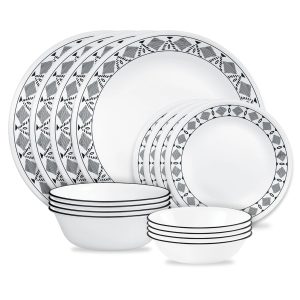 Corelle Cusco 16-piece Mugless Dinnerware Set. Service for 4